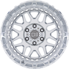 Black Rhino 17x9.5 Holcomb Gloss Silver w/ Mirror Cut Face +12mm