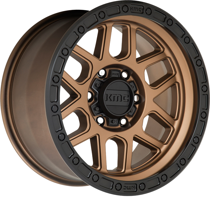 KMC 20x9 KM544 Mesa Matte Bronze w/ Black Lip +18mm