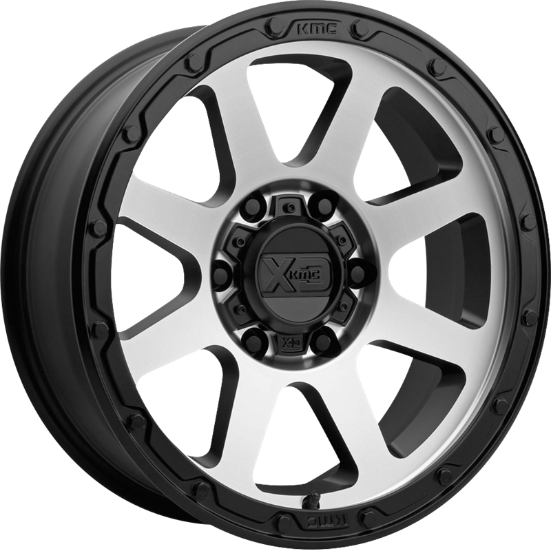 XD 17x8.5 XD134 Addict 2 Matte Black w/ Machined Face +0mm