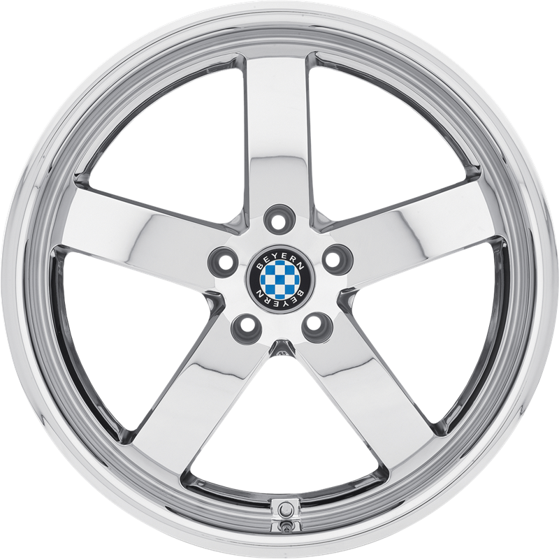 Beyern 18x9.5 Rapp Chrome +15mm