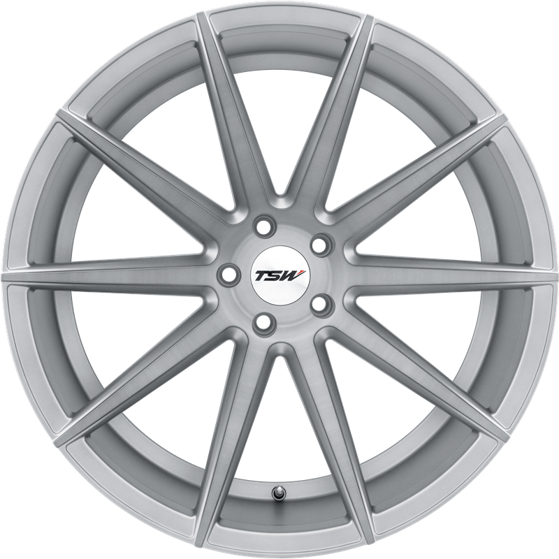 TSW 20x10 Clypse Titanium w/ Matte Brushed Face +40mm