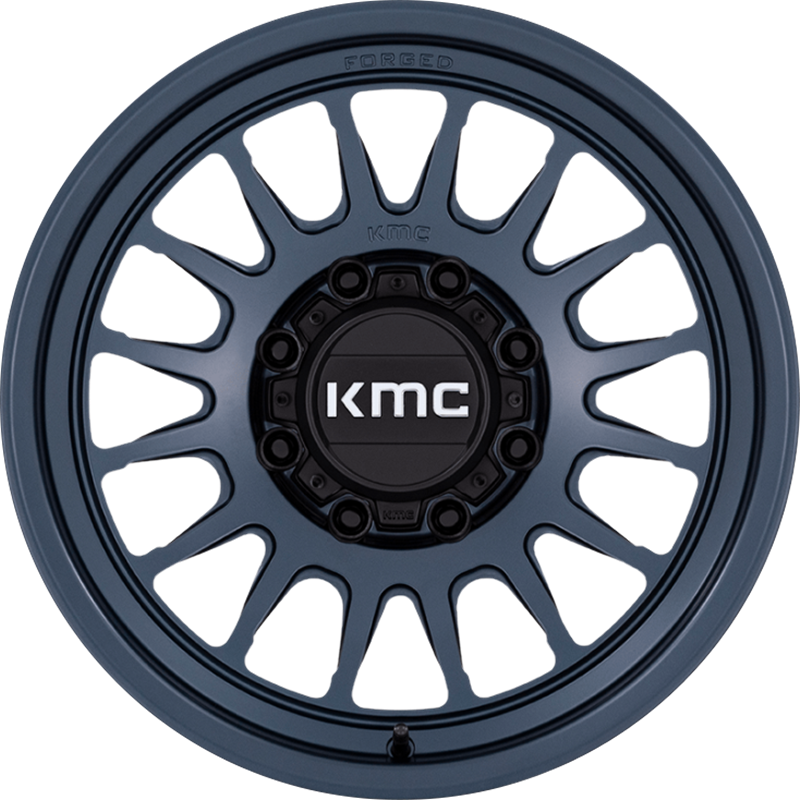 KMC 17x8.5 KM447 Impact Forged Monoblock Metallic Blue -10mm