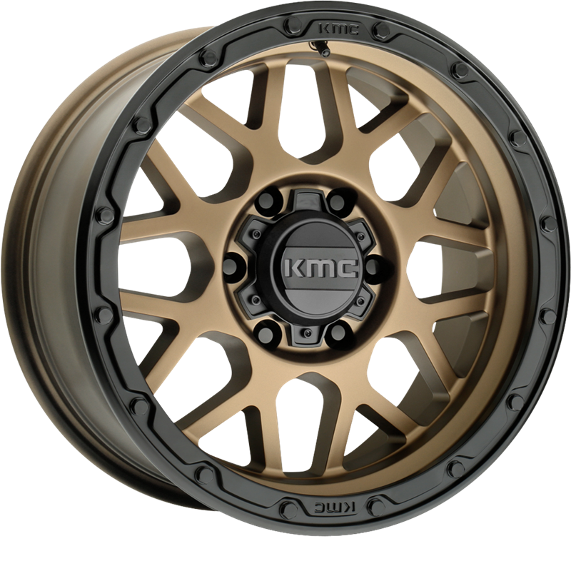 KMC 20x9 KM535 Grenade OR Matte Bronze w/ Matte Black Lip +18mm