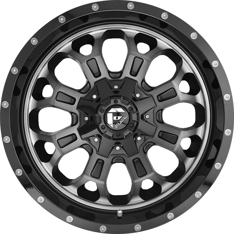 Fuel 20x9 D561 Crush Gloss Black w/ Double Dark Tint +20mm