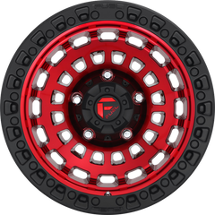 Fuel 17x9 D632 Zephyr Candy Red w/ Matte Black Ring -12mm