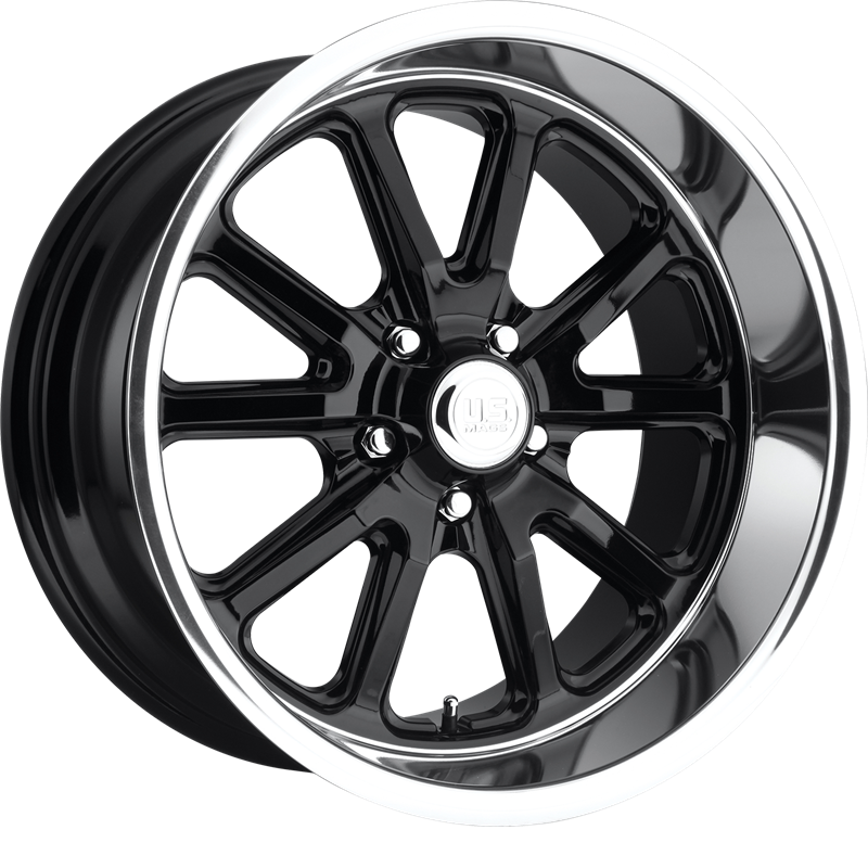 US Mags 20x9.5 U121 Rambler Gloss Black +1mm