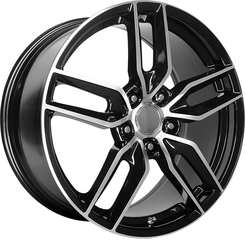 Performance Replicas 19x10 PR160 Gloss Black w/ Machined Spokes +78mm