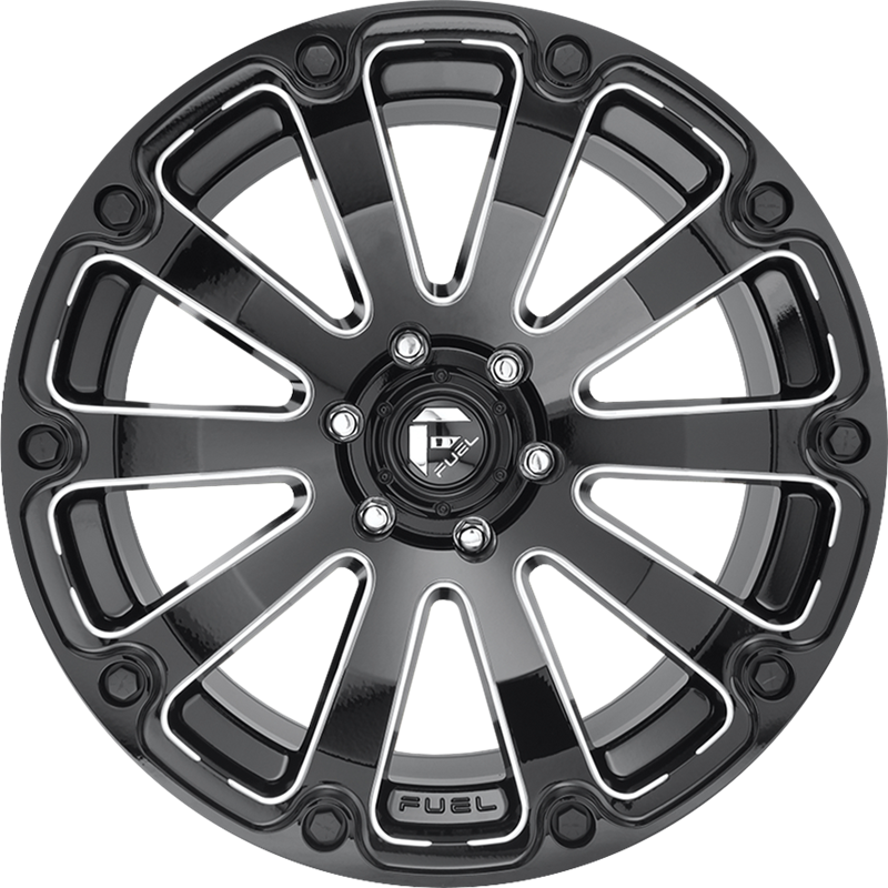 Fuel 20x12 D598 Diesel Gloss Black Milled -44mm