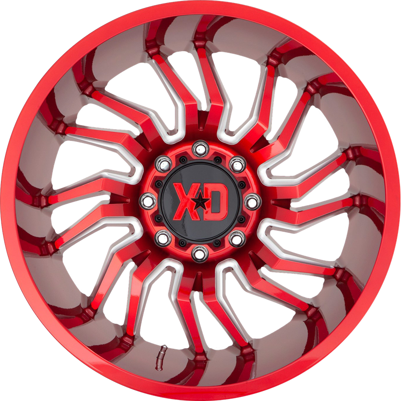 XD 20x10 XD858 Tension Candy Red Milled -18mm