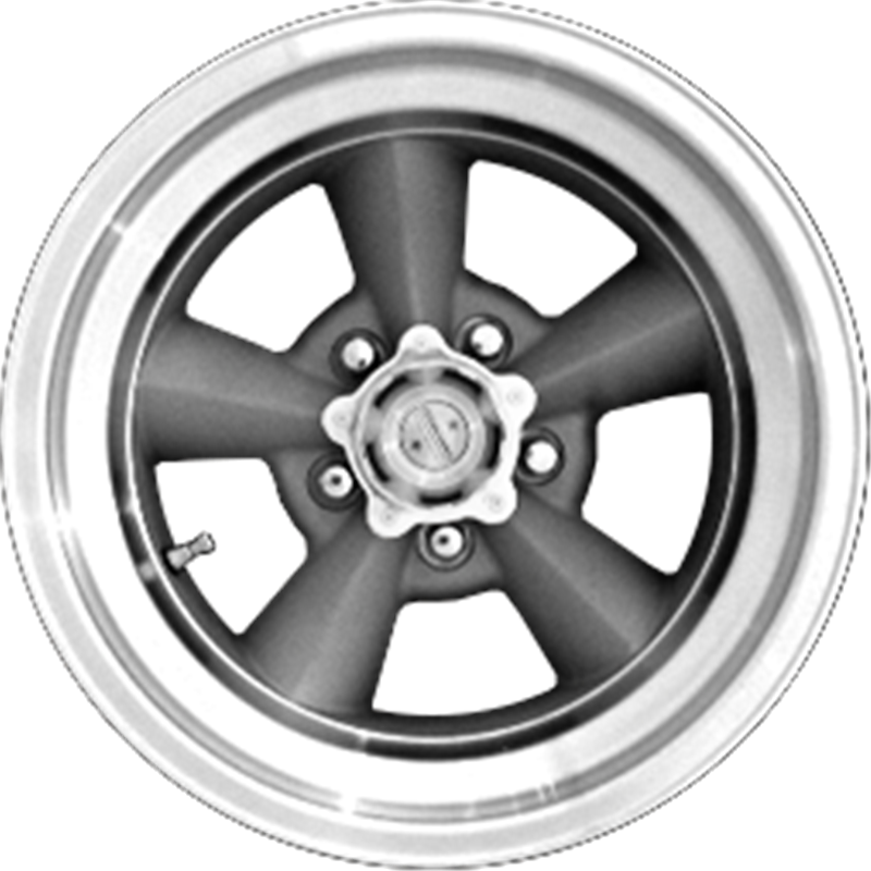 American Racing 15x8.5 VN309 TT O Vintage Silver w/ Machined Lip -24mm