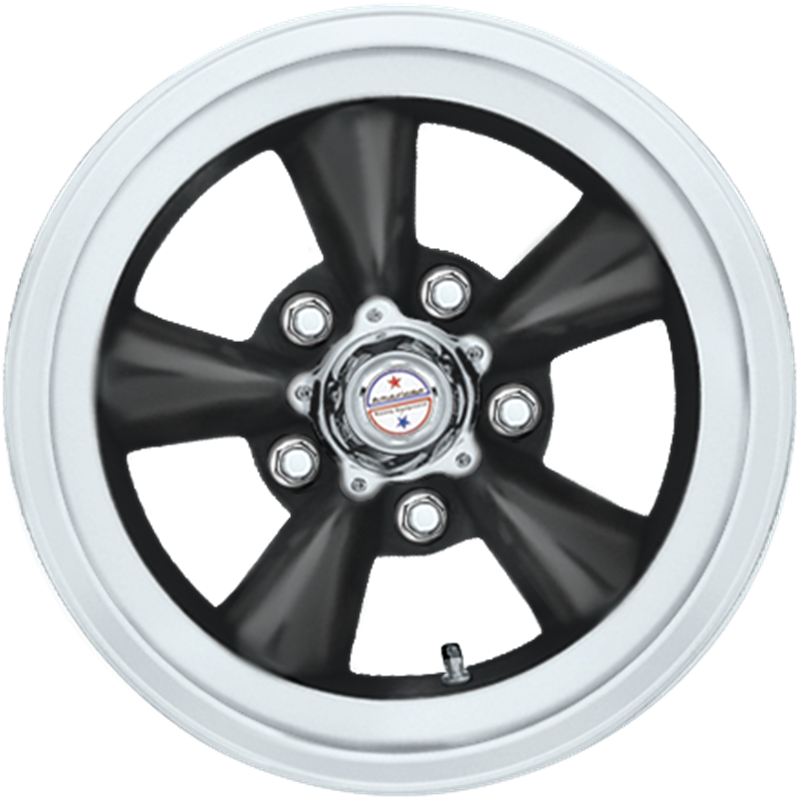 American Racing 15x7 VN105 Torq Thrust D Satin Black w/ Machined Lip -6mm