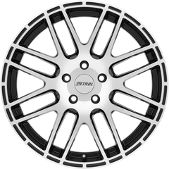 Petrol 17x7.5 P6A Gloss Black w/ Machine Cut Face +40mm