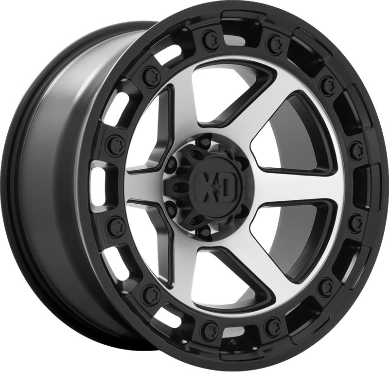 XD 20x10 XD862 Raid Satin Black Machined -18mm