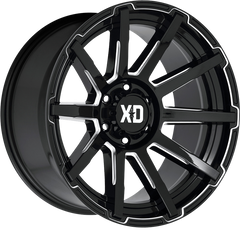 XD 18x9 XD847 Outbreak Gloss Black Milled +12mm