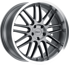 TSW 20x10 Avalon Gunmetal w/ Brushed Gunmetal Face and Machined Lip +25mm