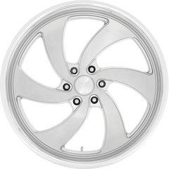 US Mags 20x9.5 U134 Desperado Silver w/ Brushed Face and Diamond Cut Lip +1mm