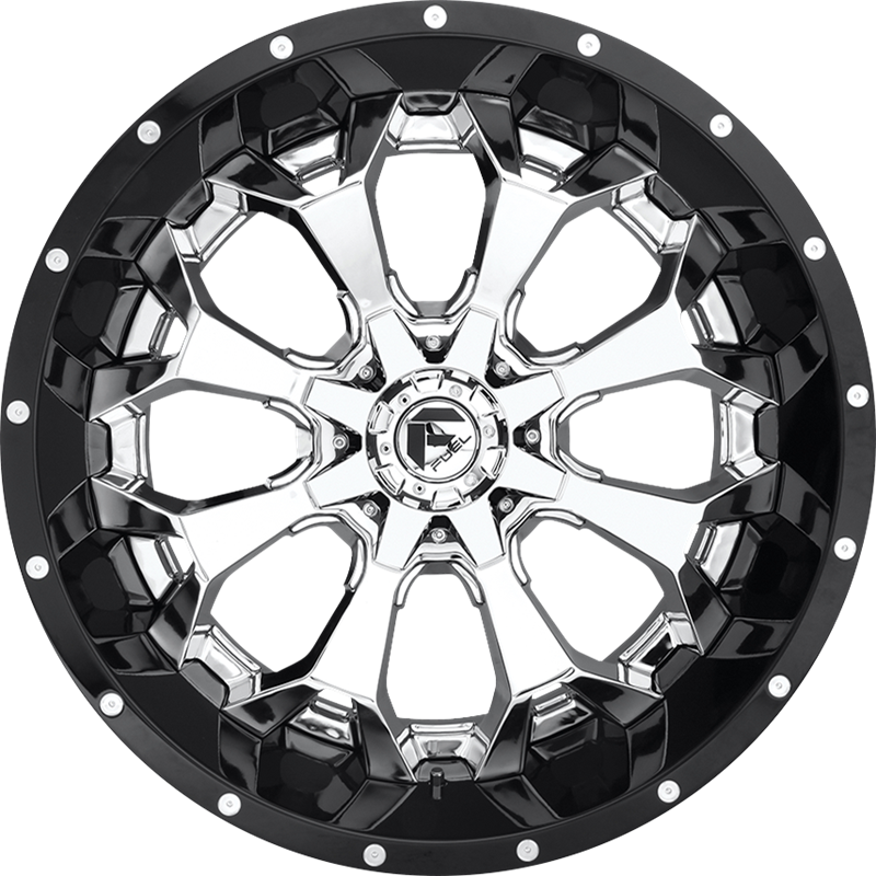 Fuel 20x10 D246 Assault Chrome Face w/ Gloss Black Lip -18mm