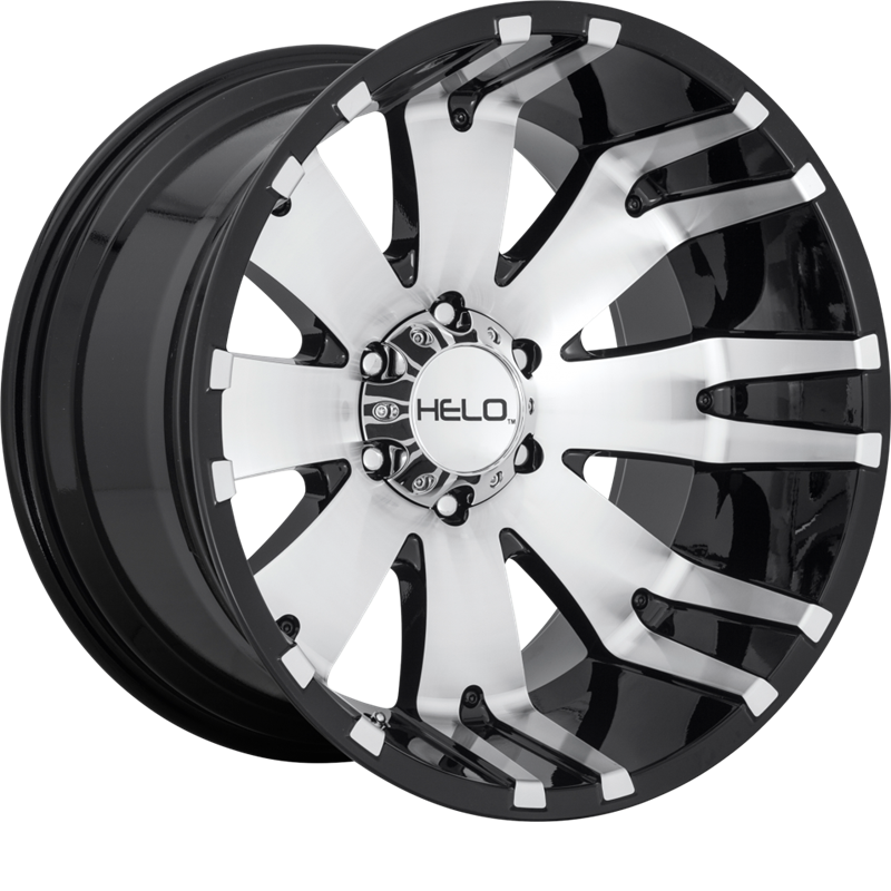 Helo 20x10 HE917 Gloss Black Machined -18mm