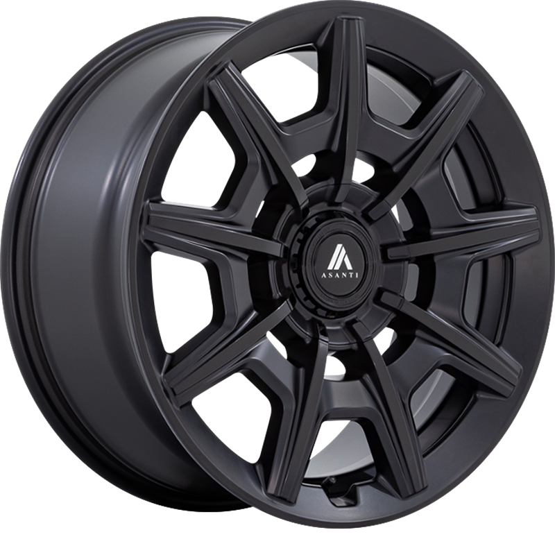 Asanti 20x10.5 ABL-41 Esquire Satin Black w/ Gloss Black Face +40mm