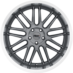 TSW 19x9.5 Avalon Gunmetal w/ Brushed Gunmetal Face and Machined Lip +39mm