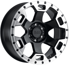 Black Rhino 20x9 Gauntlet Gloss Black w/ Mirror Machined Lip Edge +12mm