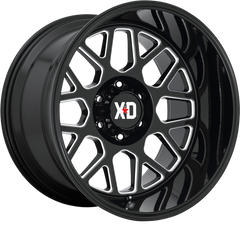 XD 20x10 XD849 Grenade 2 Gloss Black Milled +12mm