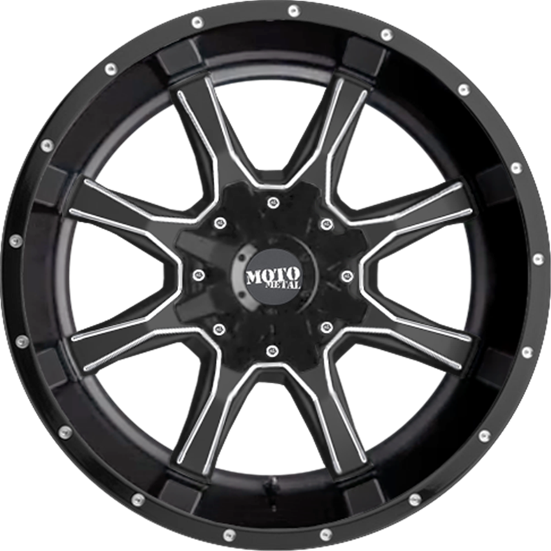 Moto Metal 18x10 MO970 Satin Black Milled -24mm