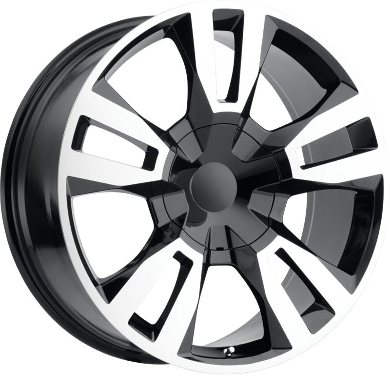 Performance Replicas 20x9 PR188 Gloss Black Machined +24mm