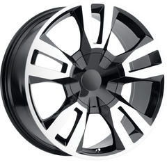 Performance Replicas 20x9 PR188 Gloss Black Machined +24mm