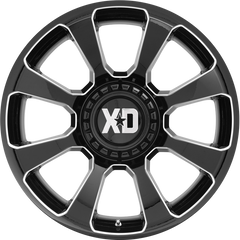 XD 20x9 XD854 Reactor Gloss Black Milled +18mm