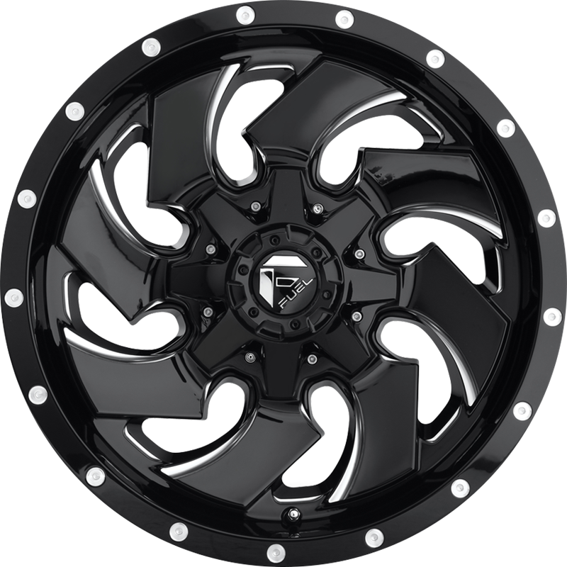 Fuel 20x10 D574 Cleaver Gloss Black Milled -18mm