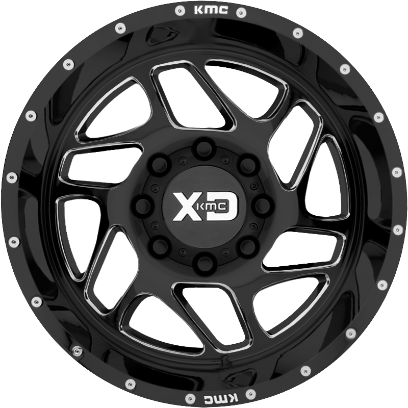 XD 20x9 XD836 Fury Gloss Black Milled +18mm