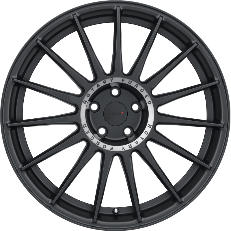 TSW 19x8.5 Paddock Semi Gloss Black w/ Machined Tinted Ring +40mm