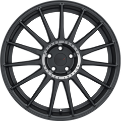 TSW 19x8.5 Paddock Semi Gloss Black w/ Machined Tinted Ring +40mm