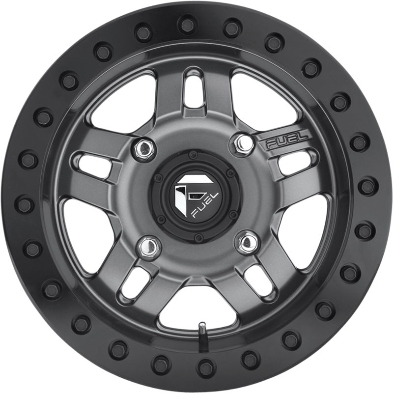 Fuel UTV 15x7 D918 Anza Beadlock Matte Gunmetal +13mm