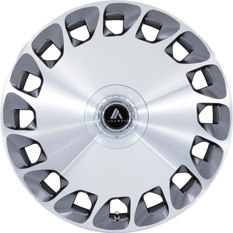 Asanti 20x10.5 ABL-45 Aristocrat Gloss Platinum w/ Bright Machined Face +40mm