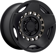 Black Rhino 17x9 Muzzle Matte Black w/ Machined Tinted Ring -18mm