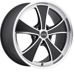 American Racing 18x9 VN807 Mach 5 Satin Black Machined +38mm