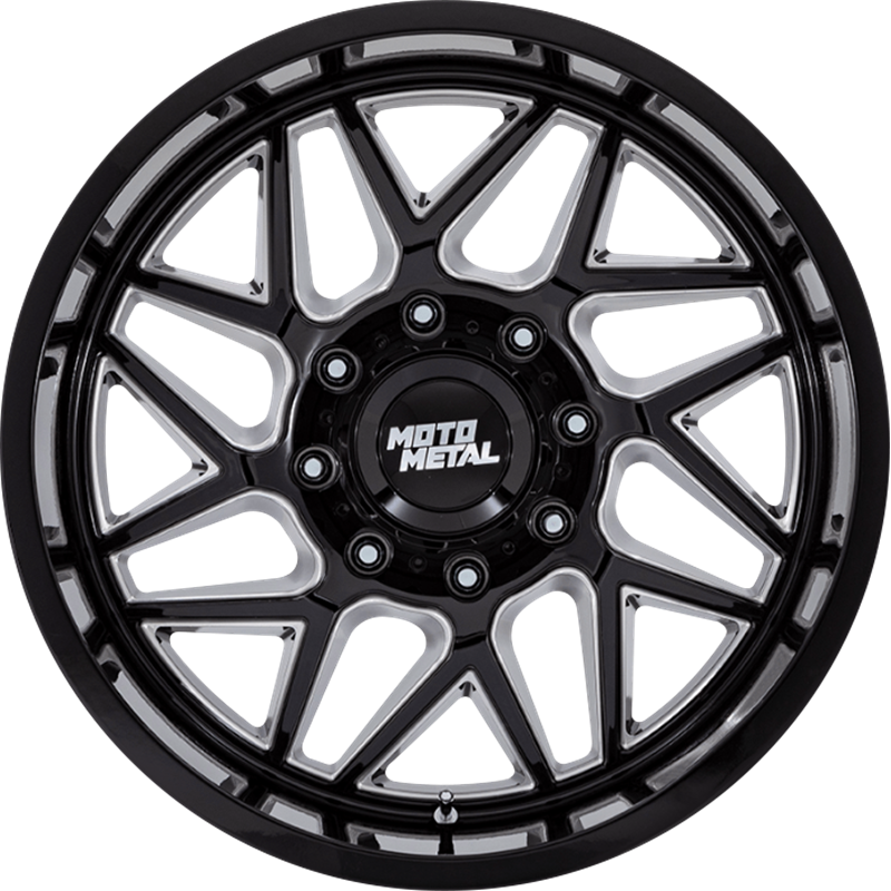 Moto Metal 20x10 MO812 Turbine Gloss Black Milled -18mm