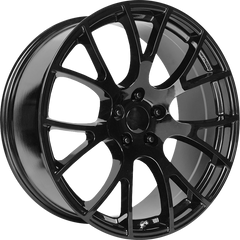 Performance Replicas 20x10 PR161 Gloss Black +18mm