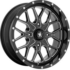 MSA Offroad Wheels 18x7 M45 Portal Gloss Black Milled +0mm