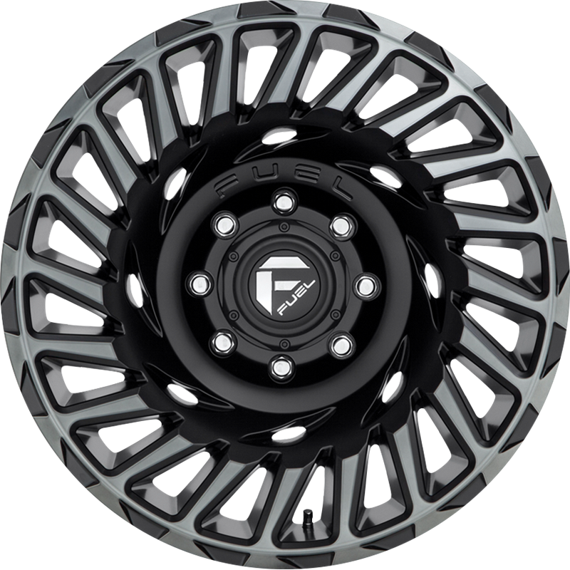 Fuel 18x9 D683 Cyclone Matte Black Machined w/ Double Dark Tint -12mm