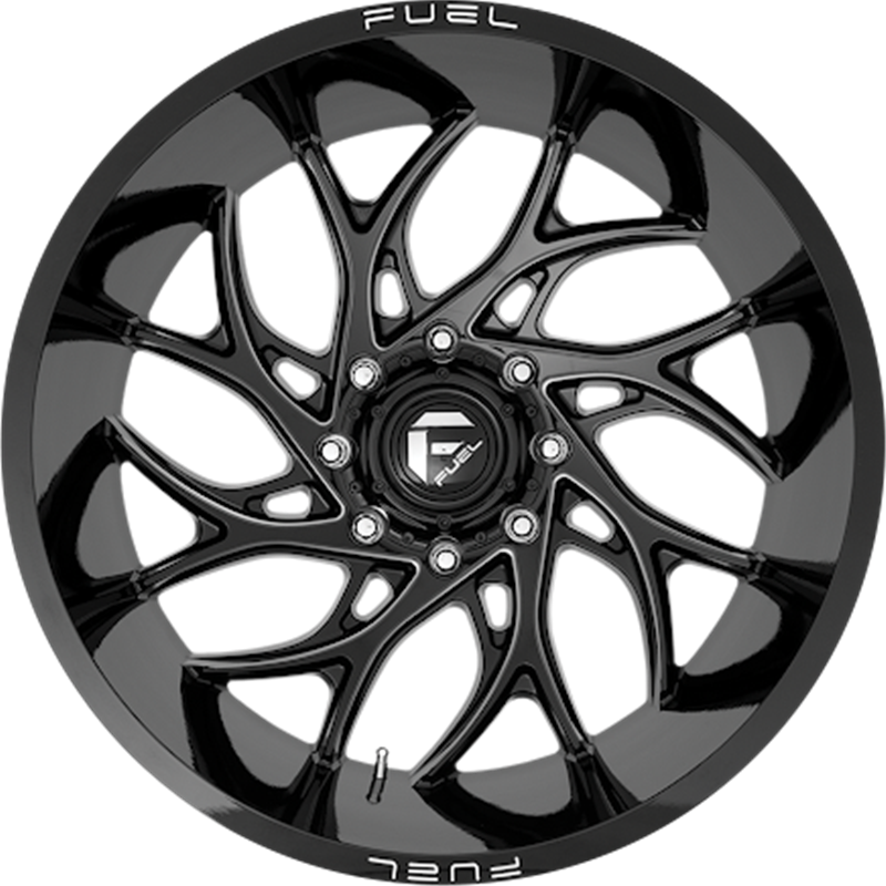 Fuel 20x8.25 D741 Runner Dually Gloss Black Milled -176mm