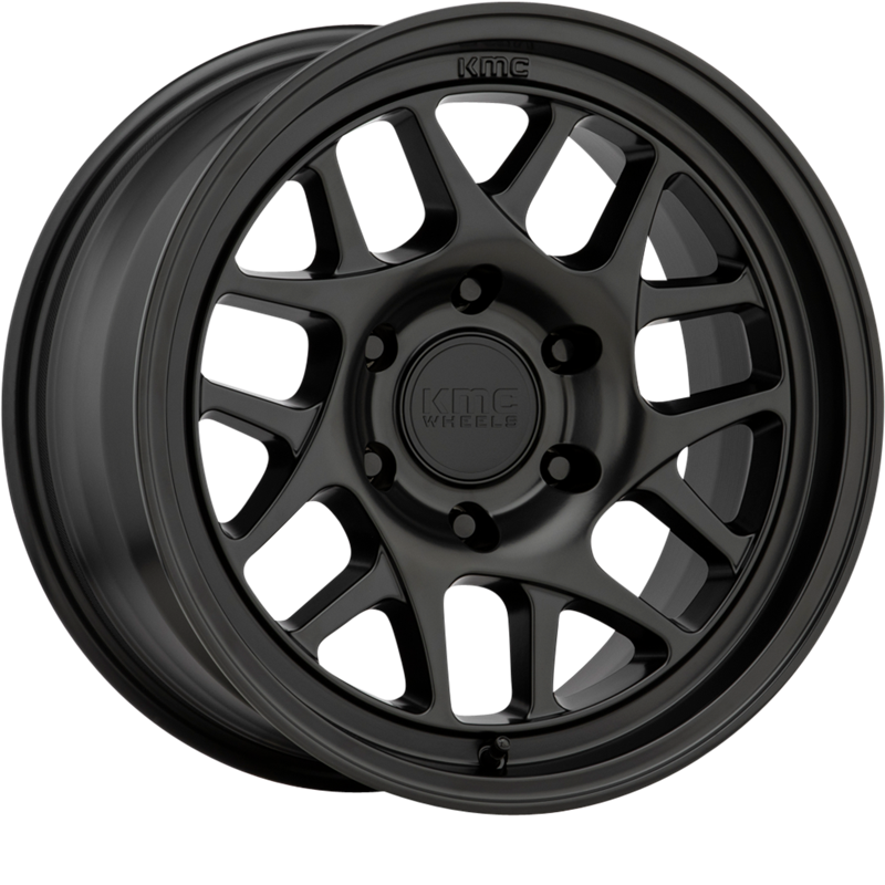 KMC 16x8 KM717 Bully OL Satin Black +0mm