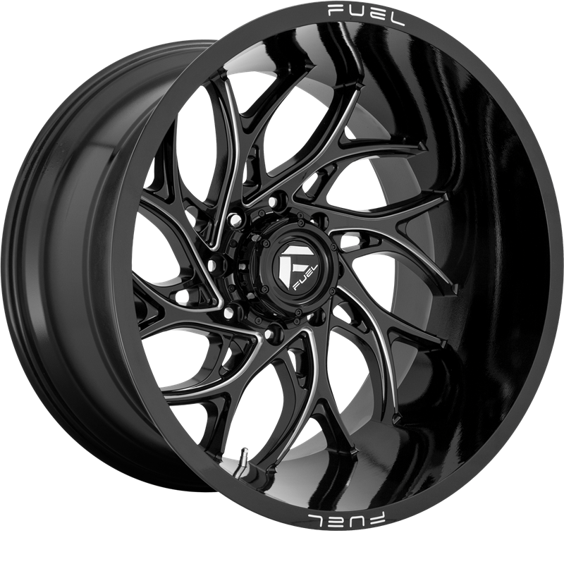 Fuel 20x8.25 D741 Runner Dually Gloss Black Milled +105mm