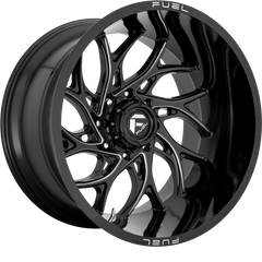 Fuel 20x8.25 D741 Runner Dually Gloss Black Milled +105mm