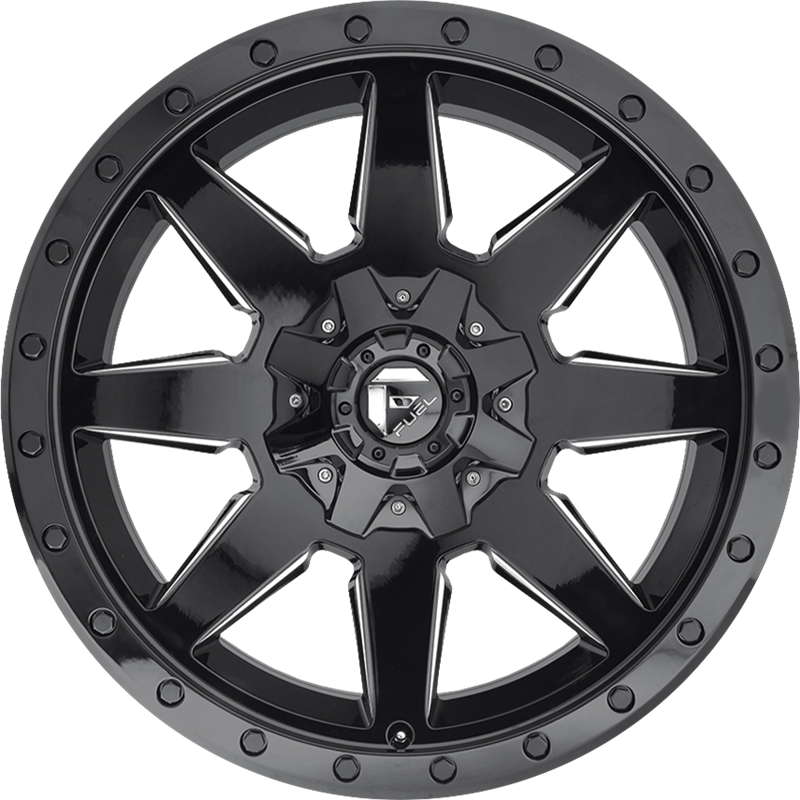 Fuel 20x9 D597 Wildcat Gloss Black Milled +1mm