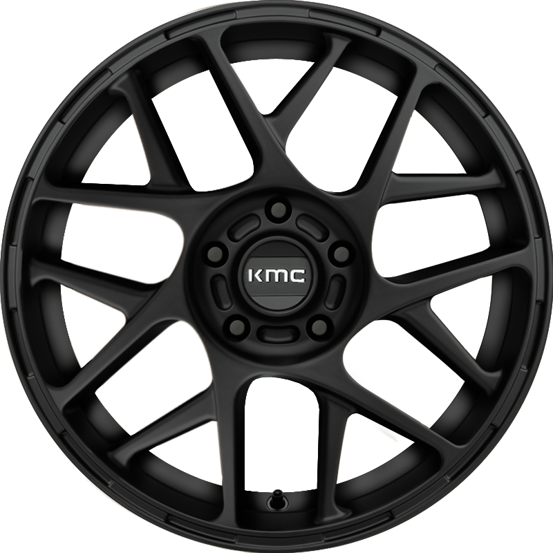 KMC 17x7.5 KM708 Bully Satin Black +38mm