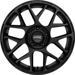 KMC 17x7.5 KM708 Bully Satin Black +38mm