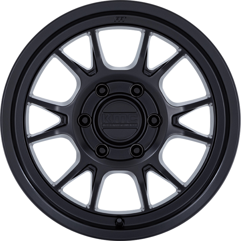 KMC 17x8.5 KM729 Range Matte Black +0mm